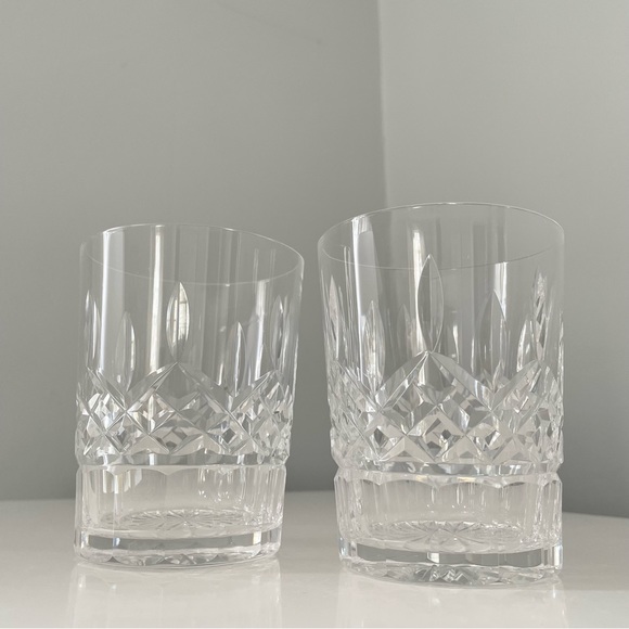 Waterford Crystal Dining Set Of 2 Lismore Double Old Fashioned